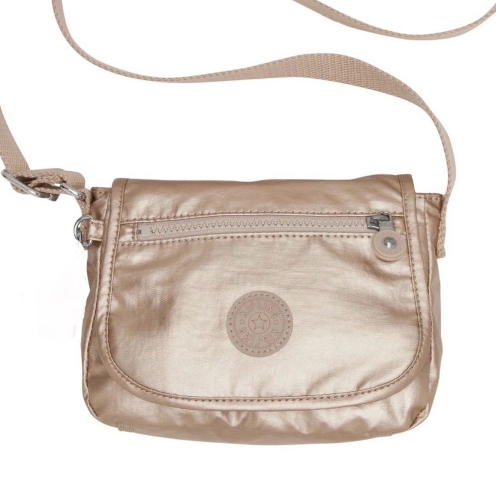 EUC- Kipling ‘Sabian’ Crossbody Metallic Mini Bag